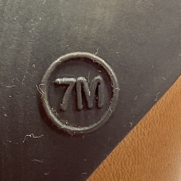 Madison & Max February Camel Stack Heeled Booties Size 7 - Picture 11 of 12